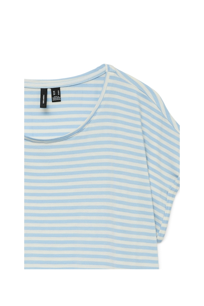 VMAVA SS TOP STRIPE JRS NOOS 10284469 Airy Blue Pristine